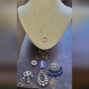 18" Chain with an Asortment of Pendants